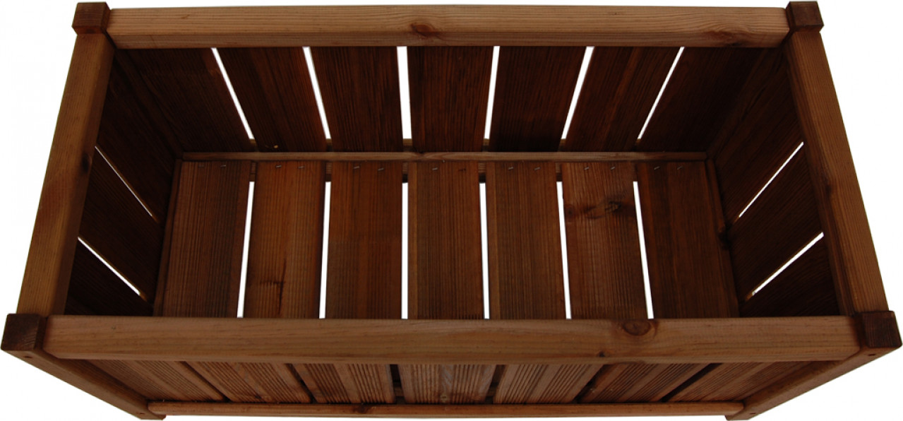 Donica drewniana 360 x 750 mm impregnacja brąz
