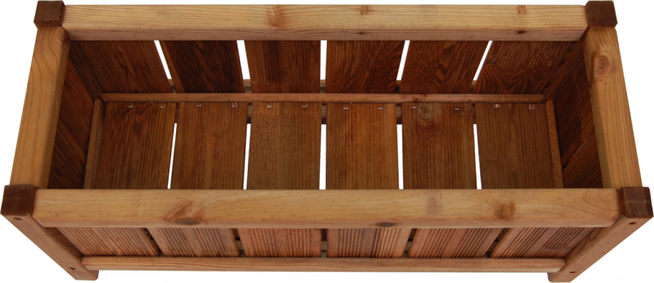 Donica drewniana 270 x 650 mm impregnacja brąz
