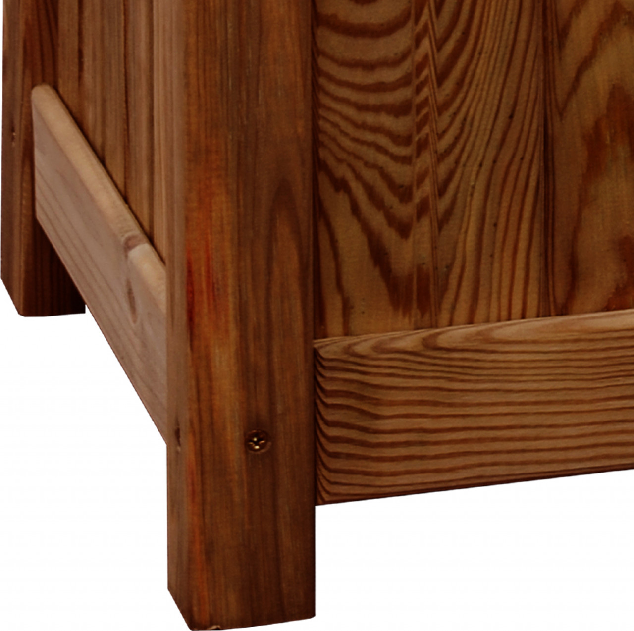 Donica drewniana 330 x 330 x 330 mm impregnacja brąz