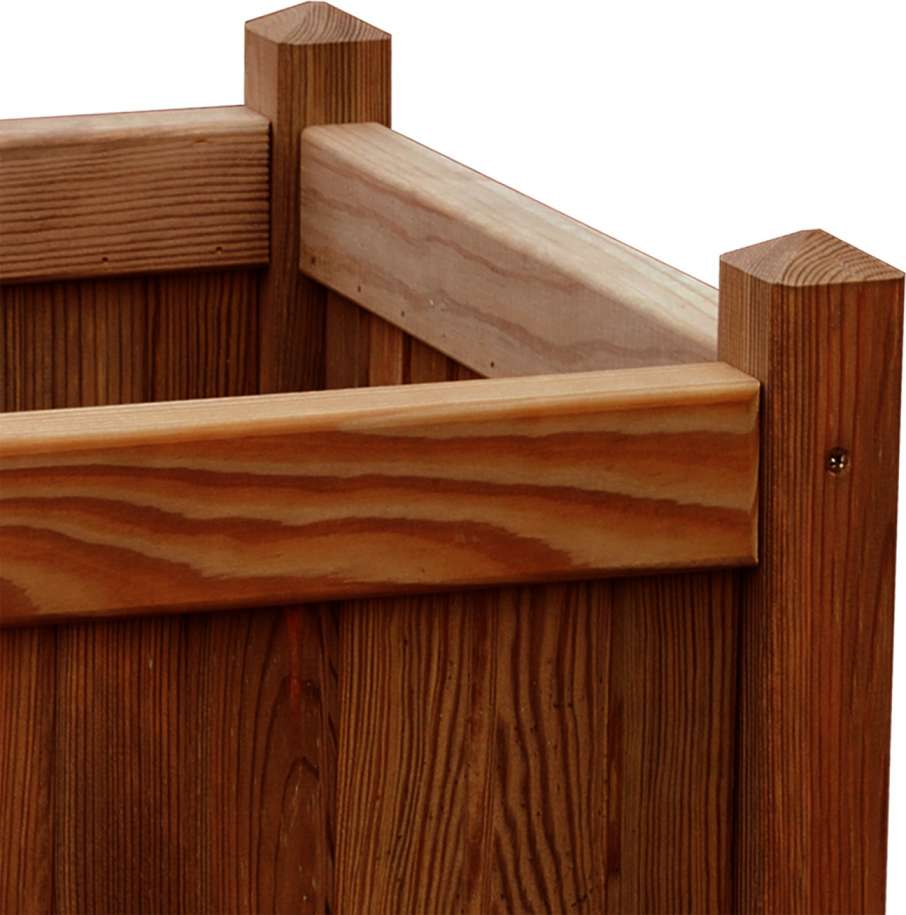 Donica drewniana 450 x 450 x 450 mm impregnacja brąz 