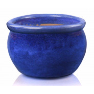 Donica ceramiczna 75.421.50 | Glazed Round-pot  500 x 320 mm Kobalt_main_photo